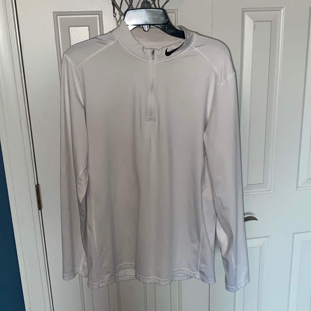 White Nike zip-up jacket